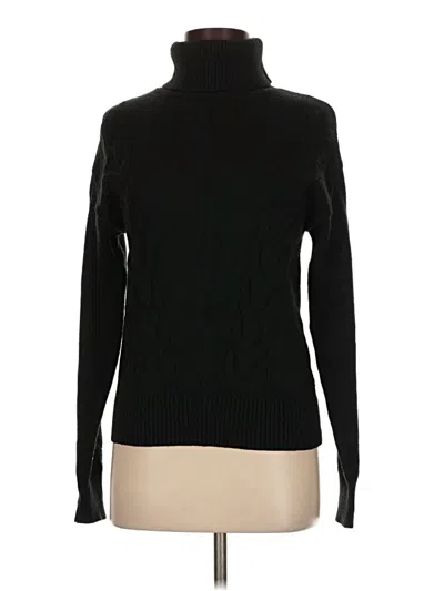 Pre-owned Laundry By Shelli Segal Turtleneck Sweater In Black