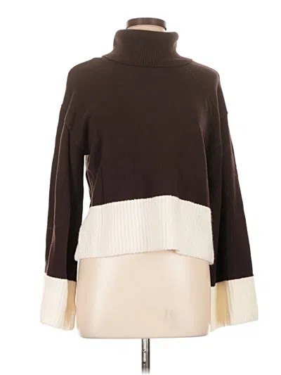 Pre-owned Laundry By Shelli Segal Turtleneck Sweater In Brown