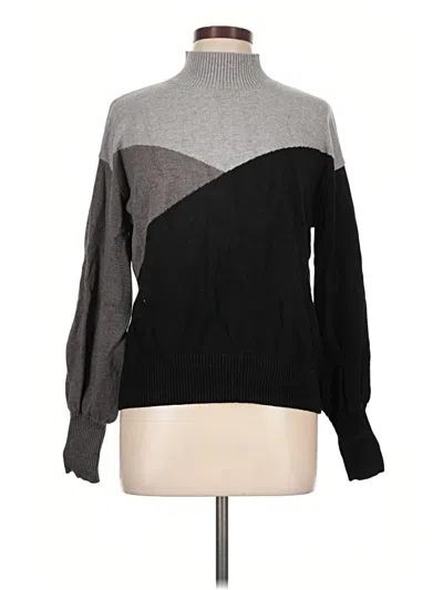 Pre-owned Laundry By Shelli Segal Turtleneck Sweater In Gray
