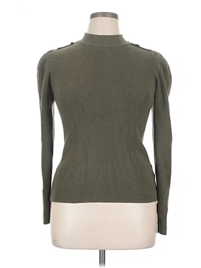 Pre-owned Laundry By Shelli Segal Turtleneck Sweater In Green