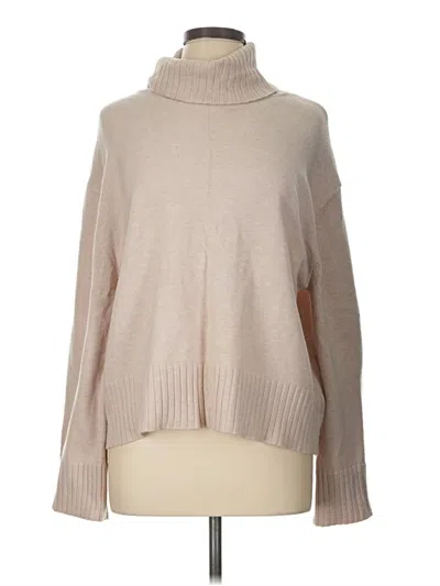 Pre-owned Laundry By Shelli Segal Turtleneck Sweater In Tan