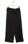 Laundry By Shelli Segal Wide Leg Crop Pants In Black