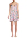 Laundry By Shelli Segal Women's Floral Satin Mini Slip Dress In French Bouquet