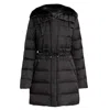 Laundry By Shelli Segal Women's Quilted Faux Fur Puffer Jacket Coat In Black In Black