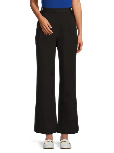 Laundry By Shelli Segal Women's Wide Leg Pants In Black