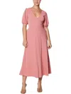 LAUNDRY BY SHELLI SEGAL WOMENS CHIFFON MIDI COCKTAIL AND PARTY DRESS