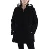 Laundry By Shelli Segal Womens Faux Fur Hooded Quilted Coat In Black