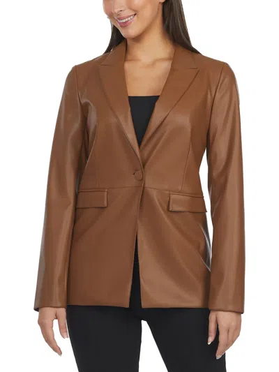 Laundry By Shelli Segal Single-button Blazer In Brown