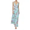 Laundry By Shelli Segal Womens Floral Pleated Formal Dress In Multi
