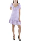Laundry By Shelli Segal Womens Printed Polyester Mini Dress In Multi