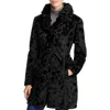 Laundry By Shelli Segal Womens Winter Lightweight Midi Coat In Black
