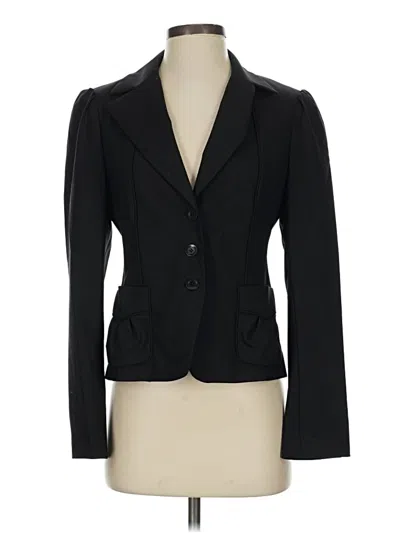 Pre-owned Laundry By Shelli Segal Wool Blazer Jacket In Black