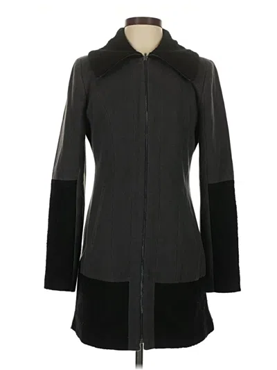 Pre-owned Laundry By Shelli Segal Wool Coat In Black