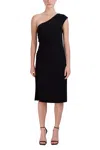 Laundry Hv03d73 Short Fitted Knee Length Cocktail Dress In Black