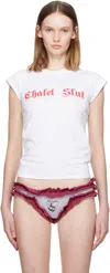 Laura Andraschko White 'chalet Slut' Baby T-shirt In White