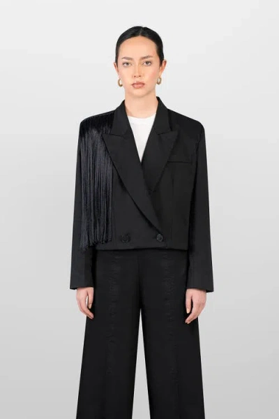 Laura Aparicio Cotton Jacket In Black