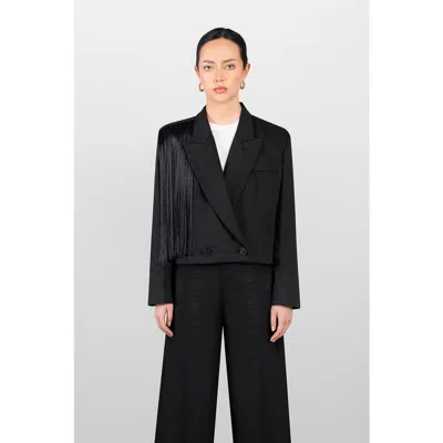 Laura Aparicio Cotton Jacket In Black