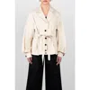 Laura Aparicio Drill Bomber Jacket In Neutral