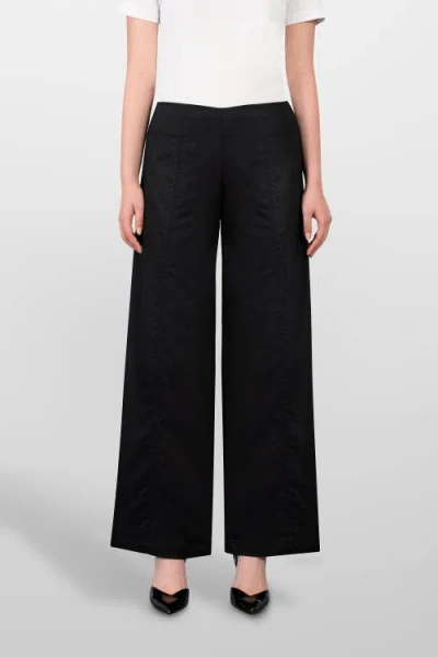 Laura Aparicio Drill Palazzo Pants In Animal Print