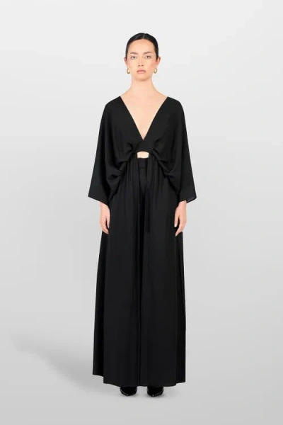 Laura Aparicio Maxi Tagua Dress In Multi