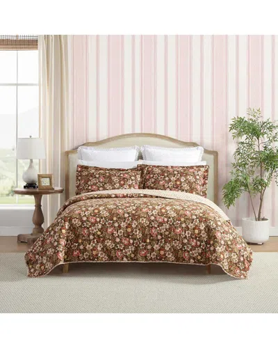 LAURA ASHLEY LAURA ASHLEY  MARTA REVERSIBLE COTTON QUILT SET