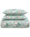 Laura Ashley 180 Thread Count Rosemoore Face Comforter Set