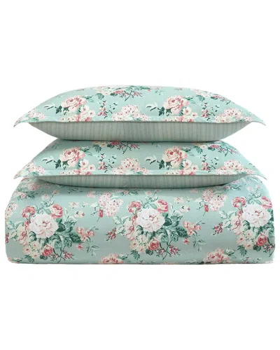 LAURA ASHLEY LAURA ASHLEY 180 THREAD COUNT ROSEMOORE FACE COMFORTER SET