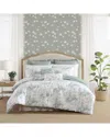 Laura Ashley 180 Thread Count Toile Delight Cotton Comforter Bedding Set