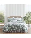 Laura Ashley 180 Thread Count Wisley Floral Cotton Comforter Set