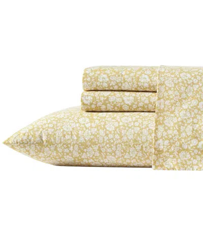LAURA ASHLEY 200-THREAD COTTON 4 -PC. SHEET SET, FULL