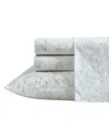 Laura Ashley 200-thread Cotton 4 -pc. Sheet Set, Full In Toile Delight