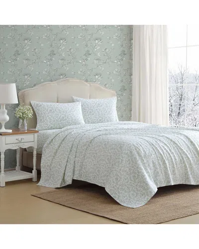 Laura Ashley Brinna Cotton Flannel Sheet Set