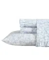 Laura Ashley 200-thread Count Cotton Percale 2 -pc. King Pillowcase Pair In White,cottage Blue