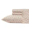Laura Ashley 200-thread Count Cotton Percale 3 -pc. Sheet Set, Twin In Sweet Success