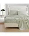 Laura Ashley 200 Thread Count Tierney Percale Sheet Set In Yellow