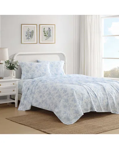 Laura Ashley Walled Garden Printed 100% Cotton Percale Sheet Se