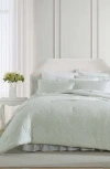 Laura Ashley 3-piece Quilt & Sham Set In Green