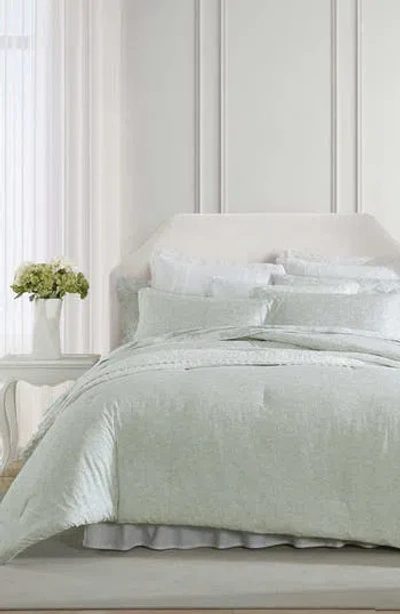 Laura Ashley 3-piece Quilt & Sham Set In Green