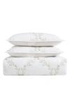 Laura Ashley 3-piece Quilt & Sham Set In Pink/green