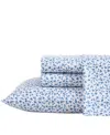 Laura Ashley Closeout!  300 Thread Count Cotton Sateen 4-pc. Sheet Set, King In Lavange Vine