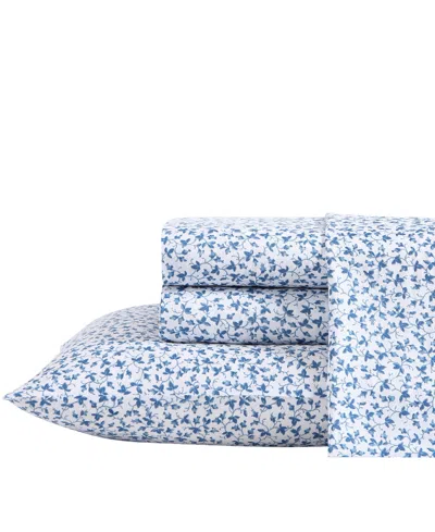 Laura Ashley Closeout!  300 Thread Count Cotton Sateen 4-pc. Sheet Set, King In Lavange Vine
