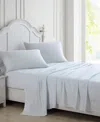 Laura Ashley Closeout!  300 Thread Count Cotton Sateen 4-pc. Sheet Set, King In Ramona