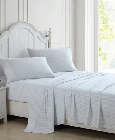 Laura Ashley Closeout!  300 Thread Count Cotton Sateen 4-pc. Sheet Set, King In Ramona