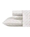Laura Ashley Closeout!  300 Thread Count Cotton Sateen 4-pc. Sheet Set, Queen In Evie