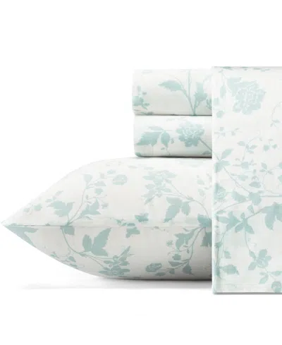 Laura Ashley Closeout!  300 Thread Count Cotton Sateen 4-pc. Sheet Set, Queen In Rena