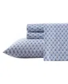 Laura Ashley Closeout!  300 Thread Count Cotton Sateen 4-pc. Sheet Set, Queen In Rosemarie