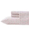 Laura Ashley 300 Thread Count Marta Stripe Sateen Sheet Set