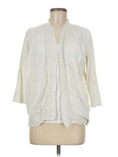 Pre-owned Laura Ashley 3/4 Sleeve Blouse In Ivory