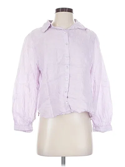 Pre-owned Laura Ashley 3/4 Sleeve Blouse In Purple