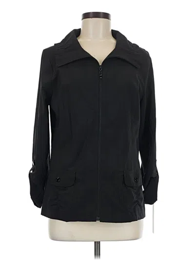 Laura Ashley 3/4 Sleeve Top Black Cowl Neck Tops In Purple